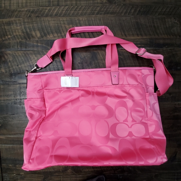COACH Hot Pink Diaper Bag - Picture 5 of 11